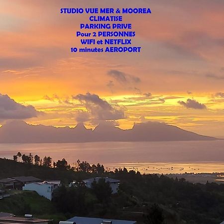 Studio Vaimiti Pour 2 Personnes Vue Mer Et Moorea Faaa Εξωτερικό φωτογραφία