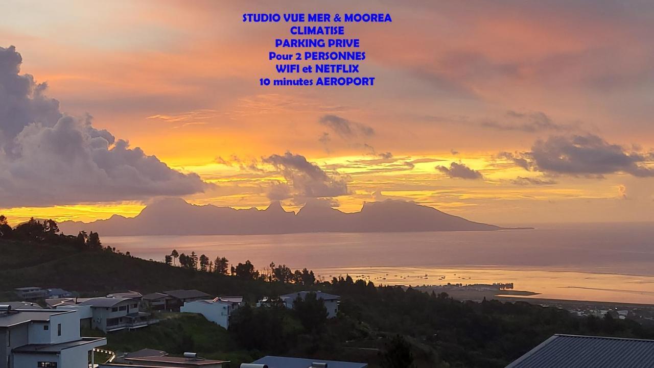 Studio Vaimiti Pour 2 Personnes Vue Mer Et Moorea Faaa Εξωτερικό φωτογραφία